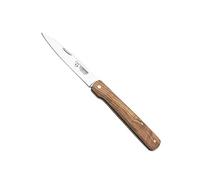 Cudeman Navaja Vendetta 408-L Hoja de Acero ACX-380 de 9 cm y empuñadura de Madera de Olivo de 11 cm para Caza, Pesca, Supervivencia y bushcraft + Portabotellas Regalo