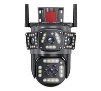 CUDTAPI Cámara IP de 12MP y 6K, Tres Pantallas, Zoom 8X, cámara de Seguridad inalámbrica for Exteriores, Seguimiento Ai, cámara CCTV 4K, cámaras de vigilancia(12MP 6K Add 128G)