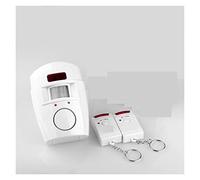 CUDTAPI de Alarma PIR con Sensor infrarrojo, 2 Controles remotos inalámbricos Seguridad for el hogar, antirrobo Detector Movimiento, Sirena 105DB(Without Batteries)
