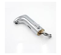 CUDTAPI Fregadero del Lavabo del Grifo del Sensor automático, Mezclador frío y Caliente Manos Libres Grifo de la vanidad del Fregadero Pulido Cromado sin Contacto