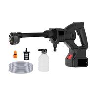 CUDTAPI Lavadora de Coche de Alta presión inalámbrica de 45bar, Pistola pulverizadora de Agua, máquina limpiadora de Alta presión portátil, Lavadora de Bomba for 18V(Two Battery)