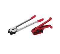 CUDTAPI Máquina flejadora eléctrica Equipo de flejado for Embalaje de paletas, aplicadora de Bandas de Acero y plástico Máquina aplicadora de Bandas con Tensor de PPET Manual 1608