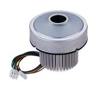 CUDTAPI Ventilador, 4235 DC 12V / 24V 48V Soplador centrífugo trifásico sin escobillas de CC, plantador, Aire Alta presión pequeño(12V Blower and Drive)