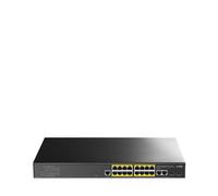 Cudy 16-Port Layer 2 Managed Gigabit PoE+ Switch with 2 Uplink Gigabit Ports and 2 Gigabit SFP Slots, 200W