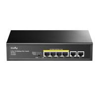 Cudy 6 Puertos 100Mbps PoE+ Switch, Modo CCTV, VLAN Modo, Sin Ventilador, Protección contra Sobrecargas De ± 4KV, Caja De Acero, 60W (FS1006P)