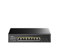 CUDY 8-Port Gigabit PoE+ Switch with 2 Gigabit SFP slot 120W GS1008PS2