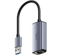 Cudy Adaptador de USB 3.0 a Ethernet de 2,5 G, USB-A, RJ45, UE25A | USB-A 3.0 a RJ45 de 2,5 GbE, 10/100/1000/2500 Mbps, chip Realtek, «plug and play», Wake-on-LAN, control de flujo