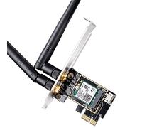 Cudy Adaptador PCI-E AX3000 con Wi-Fi 6 y Bluetooth 5.2, WE3000 | AX3000 Wi-Fi 6 de doble banda, BT 5.2, Intel AX200, 2402 574 Mbps, OFDMA, MU-MIMO, PCI-E x1, 2 antenas, WPA3, Windows 10/11