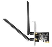 Cudy AC1300 Adaptador inalámbrico PCIe WiFi de doble banda para PC, 1300 Mbps WiFi 5 velocidades, 5 GHz/2.4 GHz, 2 antenas desmontables, compatible con Windows 11/10, incluye soportes estándar y de