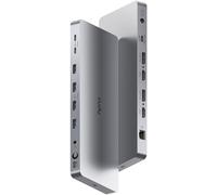 Cudy Base de conexión USB-C Dual 4K, DisplayLink, 150 W, CS700 | Base DisplayLink, doble salida HDMI DP 4K a 60 Hz, elimina la limitación de una sola pantalla del MacBook, PD de 100 W