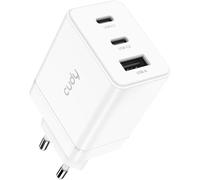 Cudy Cargador de 67 W con 3 Puertos GAN, 2 x USB-C + 1 x USB-A, CH67 | Cargador GaN de 67 W de 3 puertos, 2 puertos USB-C + 1 puerto USB-A, 44 x 31, 2 x 55 mm, 127, 6 g, nivel profesional, pro