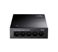 Cudy CUDY-40 GS105 Switch de sobremesa Cudy. 5 puertos RJ45 Gigabit auto negociados. Admite autoaprendizaje y autoenvejecimiento