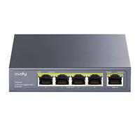 Cudy Extensor PoE de 4 Canales, 802.3bt, 4 x 30 W, 250 m, VLAN, POE40 | Divisor de 4 canales, 1 GbE de entrada/4 GbE de salida, de metal, de calidad profesional, de calidad profesional, Watchdog