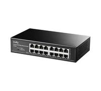 Cudy FS1016 16 Puerto 10/100Mbps 1,6 GB/s Caja de Metal Montaje en Rackmount Desktop Switch