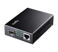 Cudy Gigabit SFP a RJ45 «» de Met Convertidor de Medios, MC220 | Enlace ascendente de fibra GbE a puente de formato RJ45, ranura para enlace ascendente de fibra de 1,25 G, profe