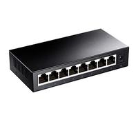 Cudy GS1008P 8-Port PoE Switch 60W, 4 Puertos Gigabit PoE, 60 vatios en Total, Puertos 10/100/1000Mbps, 802.3af / 802.3at, Montaje de Escritorio y Pared, Caja de Acero