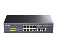 Cudy GS1010P Conmutador PoE+, enchufar y Listo, no gestionado, 8+2 Puertos, Gigabit Ethernet,120 W, 8 x 10/100/1000 Mbit/s, Puertos PoE+, Modo CCTV/VLAN, 802.3af/ 802.3at