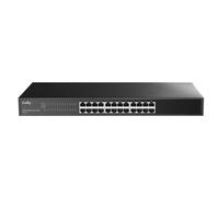 Cudy Switch 24 puertos GS1024 – Gigabit 1000 Mbps Metal No gestionado Montable en rack Negro