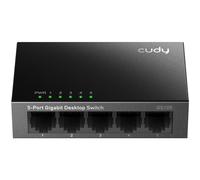 Cudy GS105 Switch 5 Puertos 10/100/1000Mbps, Gigabit, Hub Ethernet Switch, Plug and Play, para Hogar y La Oficina, Chasis Metálico