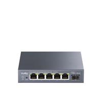 Cudy GS105ES1 Switch Gigabit de 5 puertos gestionado por luz con 1 SFP, administrada por web, VLAN, QoS, IGMP Snooping, montaje en escritorio/pared