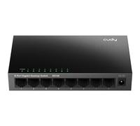 Cudy GS108 Switch Gigabit de Escritorio Red con 8 Puertos (10/100/1000 Mbps, Carcasa de Acero, IEEE 802.3 X, Auto-MDI/MDIX, Plug and Play, Ahorro de Energía, Puertos RJ45, Fácil de Usar)
