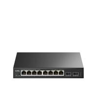 Cudy GS108ES2 Switch Gigabit de 8 puertos gestionado por luz con 2 SFP, gestionado por web, SNMP, VLAN, QoS, IGMP Snooping, montaje en escritorio/pared