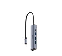Cudy hub usb-c 5 en 1 con puerto gigabit ethernet rj45, adaptador mult