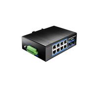 CUDY IG1008S2 - Switch industrial Gigabit de 8 puertos RJ45, 2 puertos SFP