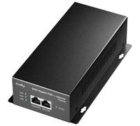 Cudy Inyector PoE Gigabit de 90 W, 802.3bt/at/AF, 4 Pares, metálico, POE350 | Inyector activo de 90 W, entrada/salida GbE, 100 m, punto de conexión a tierra, protección contra sobretensiones de 4 kV