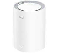 Cudy M3000 1-Paquete Sistema de Malla Wi-Fi 6 para Toda la Casa, 2.5G WAN, Red Troncal Ethernet, Ideal para 1Gig+ Internet, Wireguard, OpenVPN (M3000 1-Pack V2.0)
