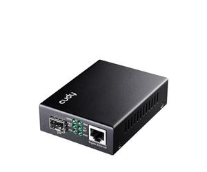Cudy MC220 Convertidor De Medios De Fibra SFP a RJ45 Gigabit, Convertidor De Fibra A Ethernet, Plug and Play, Carcasa De Metal, Compatibilidad Versátil, Negociación Automática