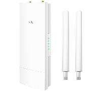 cudy repetidor wifi ac1200 para exterior - 1 puerto - velocidad hasta 100mbps - 2 antenas desmontables - resistencia al agua ip6