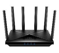 Cudy Router WiFi 7 Dual Band Gigabit BE6500 - Velocidad hasta 1000Mbps - 4 Puertos - 4 Antenas Fijas de 5dBi - Tecnologia MU-MIM