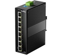 Cudy Switch de Red Industrial 8 Puertos Gigabit, Montaje en Riel DIN IP40, Protección contra Inversión de Polaridad, Protección contra Cortocircuitos, Prevención de Tormentas Broadcast On/Off, IG1008