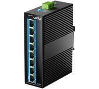 Cudy Switch Industrial PoE 8 Puertos Gigabit, 802.3at/af PoE, Riel Din IP40, Protección Contra Inversión de Polaridad, Prevención de Tormentas de Broadcast, IG1008P