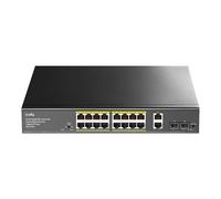 Cudy Switch PoE+ Gigabit Ethernet No Gestionado 16 Puertos, 200W, 16 Puertos Gigabit PoE+, 2 SFP, 2 Puertos Uplink, Montaje en Rack 19", 802.3af/at, GS1018PS2
