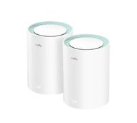 Cudy Système maillé Wi-Fi 6 AX1500 pour Toute la Maison, M1500 2-Pack | Wi-Fi 6 bi-bande 1201 + 300 Mbps, 3 ports GbE, réseau maillé transparent, client VPN WireGuard, for business, pour la maison