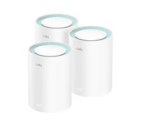 Cudy Système maillé Wi-Fi 6 AX1500 pour Toute la Maison, M1500 3-Pack | Wi-Fi 6 bi-bande 1201 + 300 Mbps, 3 ports GbE, réseau maillé transparent, client VPN WireGuard, for business, pour la maison