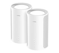 Cudy Tri-Band WiFi 7 BE11000 Sistema de malla 6 transmisiones 10 Gbps, 4 puertos 2.5G, MU-MIMO, Multi-VPN, Cudy APP, antenas inteligentes, M11000, paquete de 2
