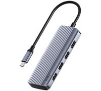 Cudy UH500 USB C Hub para Ordenador Portátil/PC, Adaptador Multipuerto Gigabit USB 3.2, 4K HDMI 30Hz, Compatible con Sistemas Mac/Windows/Linux
