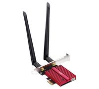 Cudy Wi-Fi 6E Bluetooth 5.3 AX5400 con OFDMA WE3000, WE3000S | Dongle PCI-Express con WiFi 6E y Bluetooth 5.3, 2402 574 Mbps, 6 GHz, disipador térmico, Intel AX210, A2DP/HFP/HSP