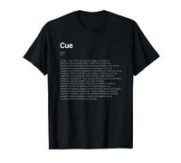 cue Definición de diccionario divertido Camiseta