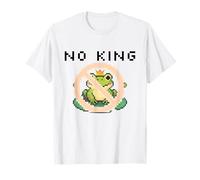 Cue Frog Pixel for America Political Protest Design No King Camiseta