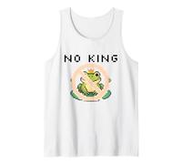 Cue Frog Pixel for America Political Protest Design No King Camiseta sin Mangas