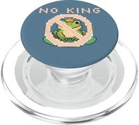 Cue Frog Pixel for America Political Protest Design No King PopSockets PopGrip para MagSafe