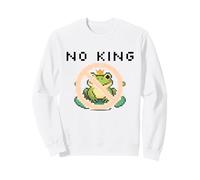 Cue Frog Pixel for America Political Protest Design No King Sudadera