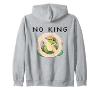 Cue Frog Pixel for America Political Protest Design No King Sudadera con Capucha