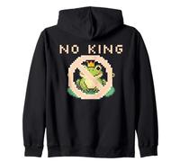 Cue Frog Pixel for America Political Protest Design No King Sudadera con Capucha