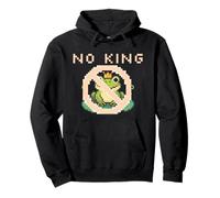 Cue Frog Pixel for America Political Protest Design No King Sudadera con Capucha