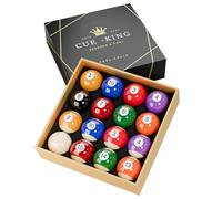 Cue-King Bolas de Billar, Grado AA, tamaño reglamentario de 2-1/4", Bolas de Mesa de Billar, Juego de Bolas de Billar
